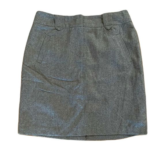 Contemporary Edge Classy Wool Skirt ~ Sz 12 ~ Beige ~ Knee Length ~ Belt Loops - Picture 1 of 4